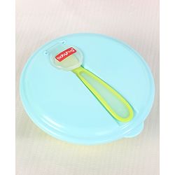 Babyhug Suction Bowl With Spoon Blue Green - 300 ml