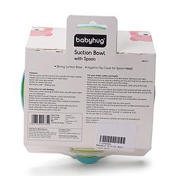 Babyhug Suction Bowl With Spoon Blue Green - 300 ml