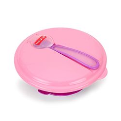 Babyhug Suction Bowl With Spoon Blue Green - 300 ml