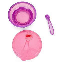 Babyhug Suction Bowl With Spoon Blue Green - 300 ml