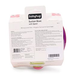 Babyhug Suction Bowl With Spoon Blue Green - 300 ml