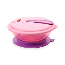 Babyhug Suction Bowl With Spoon Blue Green - 300 ml
