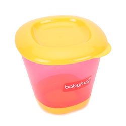 Babyhug 150 ml Weaning Pots Set of 3 - Pink Yellow