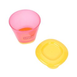 Babyhug 150 ml Weaning Pots Set of 3 - Pink Yellow
