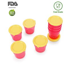 Babyhug 70 ml Freezer Snack Pots Set of 8 - Pink