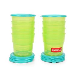 Babyhug 70 ml Freezer Snack Pots Set of 8 - Pink