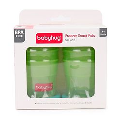 Babyhug 70 ml Freezer Snack Pots Set of 8 - Pink