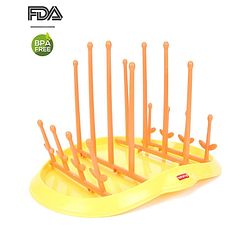 Babyhug Bottle Organizer Cum Drying Rack - Yellow