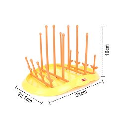 Babyhug Bottle Organizer Cum Drying Rack - Yellow