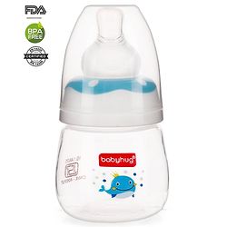 Babyhug Anti Colic Sterilizable Feeding Bottle Blue - 60 ml