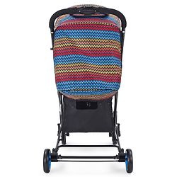 Babyhug Rock Star Stroller Cum Rocker With 5 Point Safety Harness - Blue| Reclining Seat| Linked Brake| Adjustable Canopy| Single Hand Fold