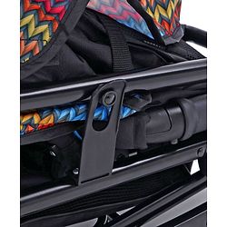 Babyhug Rock Star Stroller Cum Rocker With 5 Point Safety Harness - Blue| Reclining Seat| Linked Brake| Adjustable Canopy| Single Hand Fold