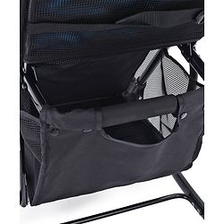 Babyhug Rock Star Stroller Cum Rocker With 5 Point Safety Harness - Blue| Reclining Seat| Linked Brake| Adjustable Canopy| Single Hand Fold