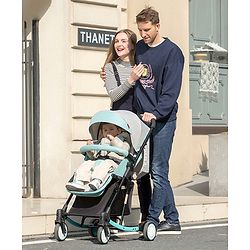 Babyhug Rock Star Stroller Cum Rocker With 5 Point Safety Harness - Red| Reclining Seat| Linked Brake| Adjustable Canopy| Single Hand Fold