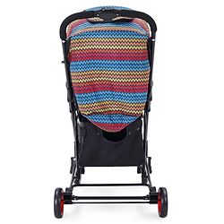 Babyhug Rock Star Stroller Cum Rocker With 5 Point Safety Harness - Red| Reclining Seat| Linked Brake| Adjustable Canopy| Single Hand Fold