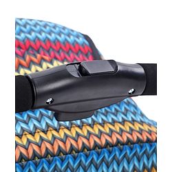 Babyhug Rock Star Stroller Cum Rocker With 5 Point Safety Harness - Red| Reclining Seat| Linked Brake| Adjustable Canopy| Single Hand Fold