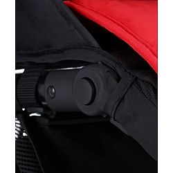Babyhug Rock Star Stroller Cum Rocker With 5 Point Safety Harness - Red| Reclining Seat| Linked Brake| Adjustable Canopy| Single Hand Fold