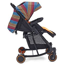 Babyhug Rock Star Stroller Cum Rocker With 5 Point Safety Harness - Red| Reclining Seat| Linked Brake| Adjustable Canopy| Single Hand Fold