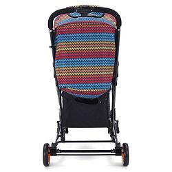 Babyhug Rock Star Stroller Cum Rocker With 5 Point Safety Harness - Red| Reclining Seat| Linked Brake| Adjustable Canopy| Single Hand Fold