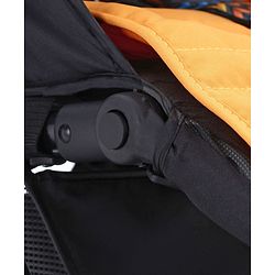 Babyhug Rock Star Stroller Cum Rocker With 5 Point Safety Harness - Red| Reclining Seat| Linked Brake| Adjustable Canopy| Single Hand Fold