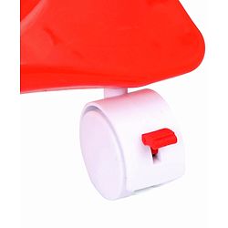 Babyhug Bloom High Chair with Footrest Animal Print - Red| Compact Fold| Safety Harness| Removable Cushion| Adjustable Feeding Tray| Wheels with Lock