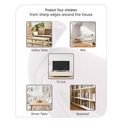 Babyhug Wooden Corner Edge Protector - Black