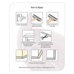 Babyhug Wooden Corner Edge Protector - Black