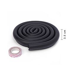Babyhug Glass Corner Edge Protector  With Tape - Black