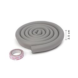 Babyhug Glass Corner Edge Protector  With Tape - Black