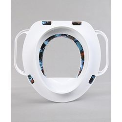 Babyhug Soft Potty Seat With Handle Sea Print - White