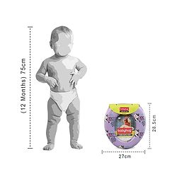 Babyhug Cushioned Baby Potty Seat Cow  Print - Purple