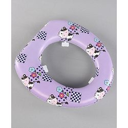 Babyhug Cushioned Baby Potty Seat Cow  Print - Purple