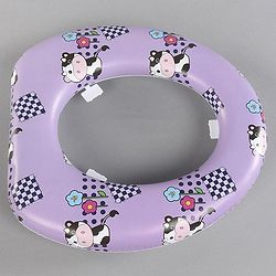 Babyhug Cushioned Baby Potty Seat Cow  Print - Purple