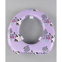 Babyhug Cushioned Baby Potty Seat Cow  Print - Purple