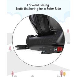 Babyhug Bon Voyage Forward Facing Isofix Convertible Car Seat - Grey