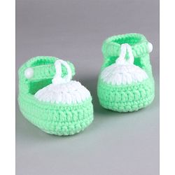 Cute Walk by Babyhug Winter Booties - Green