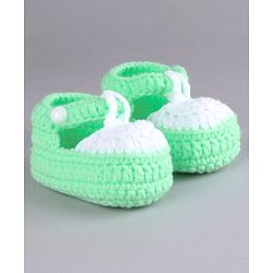 Cute Walk by Babyhug Winter Booties - Green