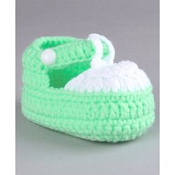 Cute Walk by Babyhug Winter Booties - Green