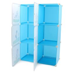 Babyhug 6 Cabinets Detachable Storage Unit Cartoon Print - Green