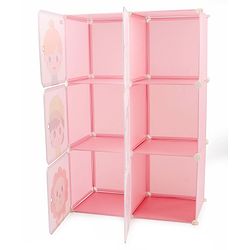 Babyhug 6 Cabinets Detachable Storage Unit Cartoon Print - Green