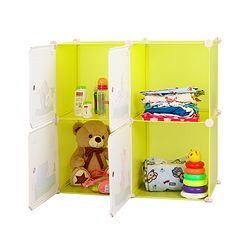 Babyhug 4 Layered Detachable Storage Unit Animal Print - Green