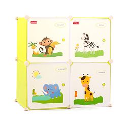 Babyhug 4 Layered Detachable Storage Unit Animal Print - Green
