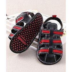 Cute Walk by Babyhug Booties - Black Red