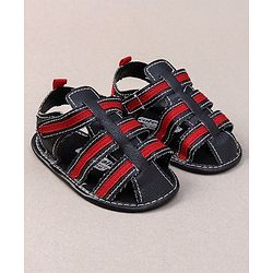 Cute Walk by Babyhug Booties - Black Red