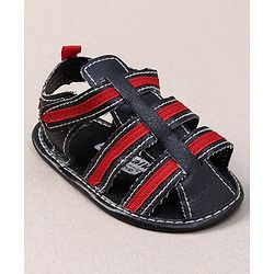 Cute Walk by Babyhug Booties - Black Red
