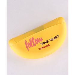 Babyhug Soft Silicone Feeding Bib  Bird Print, Yellow| Waterproof, Tear-Resistant, Easy to Wear| With Deep Crumb Catcher| Adjustable Fit| Foldable & Easy to Carry