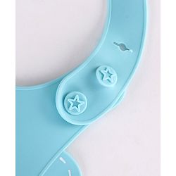 Babyhug Soft Silicone Feeding Bib  Bird Print, Yellow| Waterproof, Tear-Resistant, Easy to Wear| With Deep Crumb Catcher| Adjustable Fit| Foldable & Easy to Carry