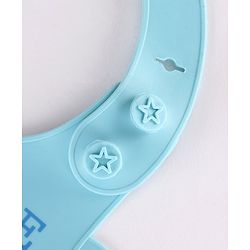Babyhug Soft Silicone Feeding Bib  Bird Print, Yellow| Waterproof, Tear-Resistant, Easy to Wear| With Deep Crumb Catcher| Adjustable Fit| Foldable & Easy to Carry
