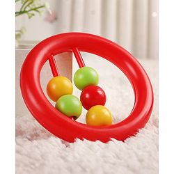 Babyhug Beads Rattle Red - Length 9 cm