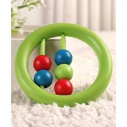 Babyhug Beads Rattle Red - Length 9 cm